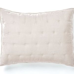 Lush Velvet Tack Stitch Sham NEW